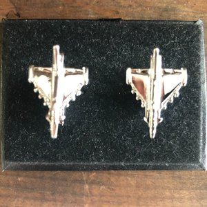 CUFFLINKS for formal shirt - FIGHTER JET MAVERICK PILOT Cuff Links Prom Groom